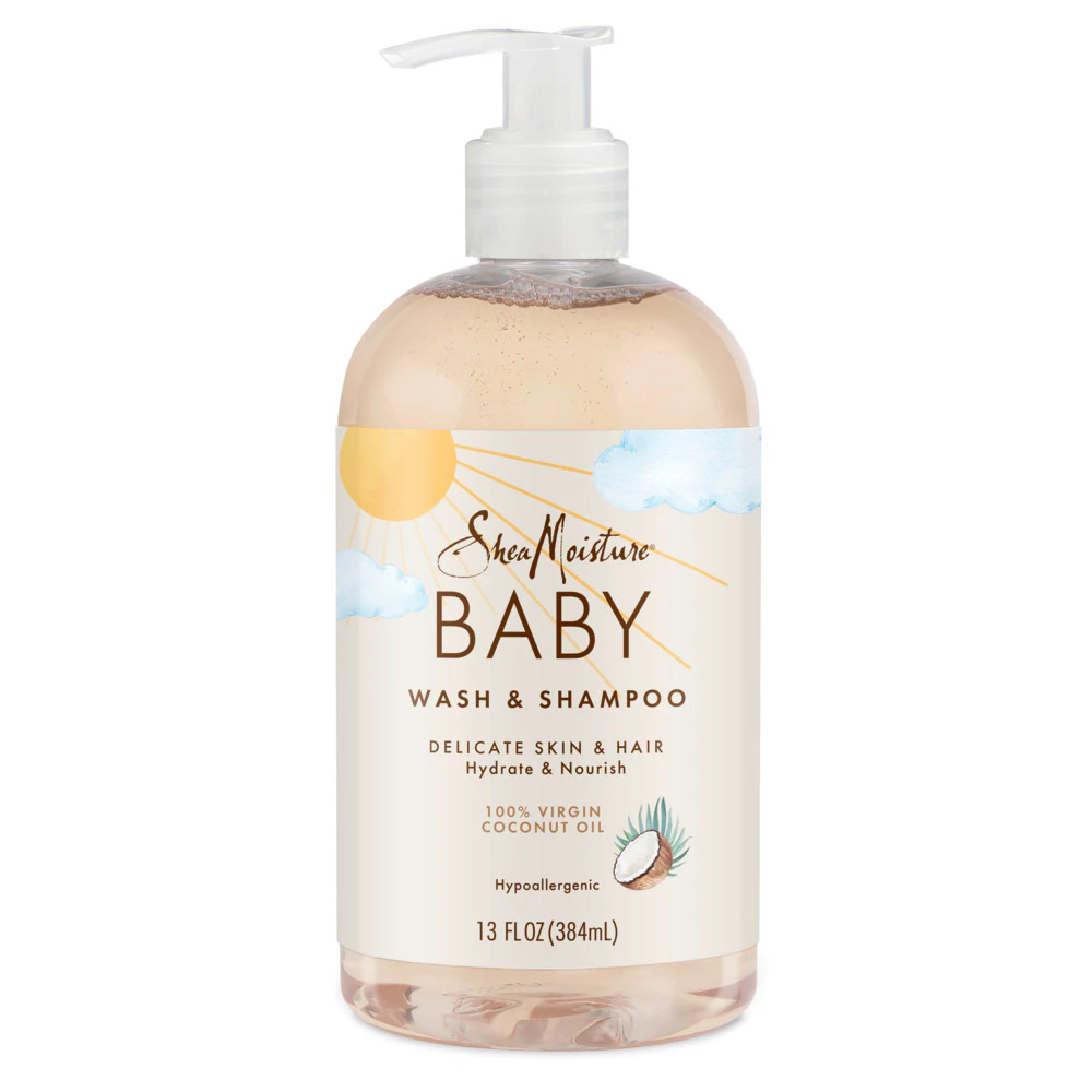 SheaMoisture Baby Wash & Shampoo Hydration 100% Virgin Coconut Oil -- 13 fl oz