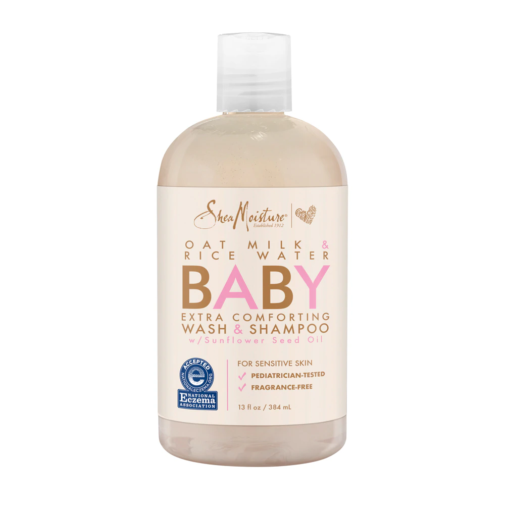 SheaMoisture Baby Wash & Shampoo Sensitive Oat Milk & Rice Water -- 13 fl oz