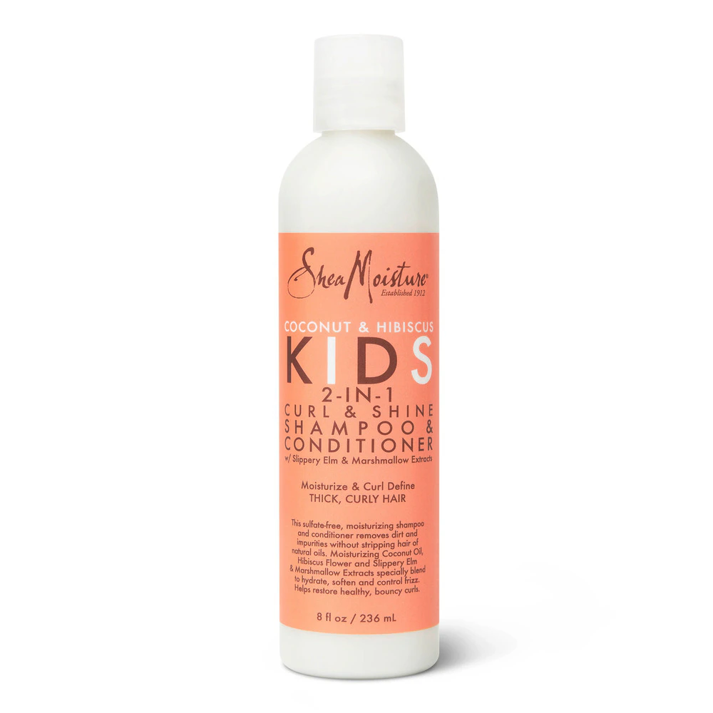 SheaMoisture Kids 2-in-1 Curl & Shine Shampoo & Conditioner Coconut & Hibiscus -- 8 fl oz
