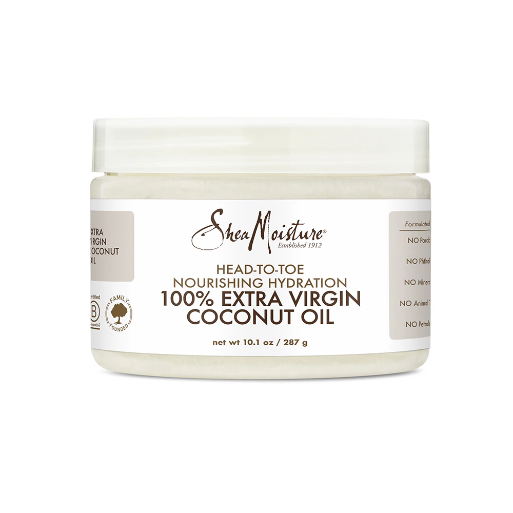 SheaMoisture Paraben-Free 100% Virgin Coconut Oil Head-to-Toe Nourishing Hydration for Dry Skin -- 10.5 fl oz