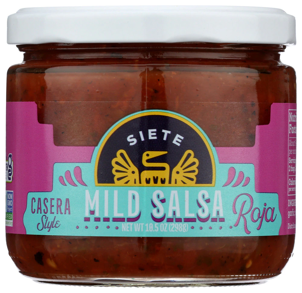 Siete Gluten Free Salsa Roja Casera Style Mild -- 10.5 oz