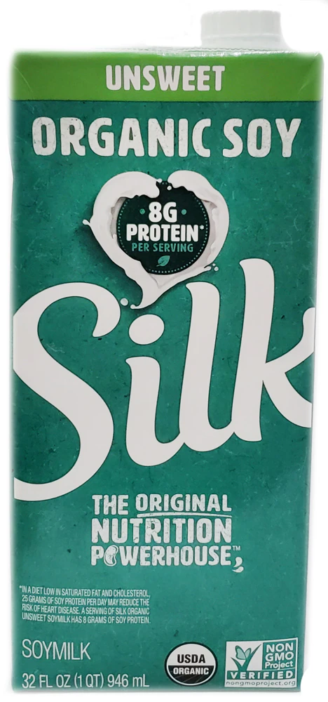 Silk Organic Soymilk Unsweet -- 32 fl oz