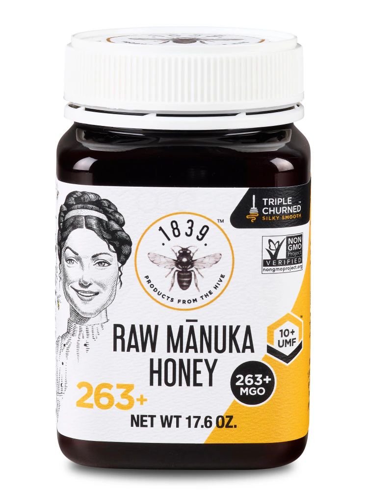 1839 Honey Certified Raw Manuka Honey UMF 10+ MGO 263+ -- 16 oz