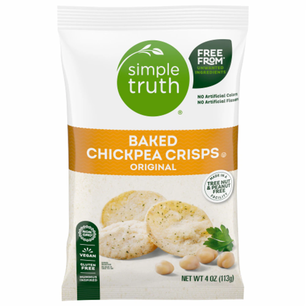 Simple Truth Baked Chickpea Crisps Original -- 4 oz