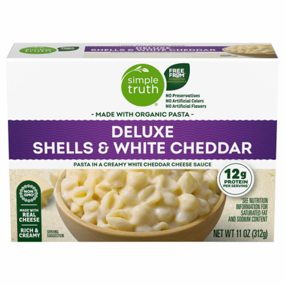 Simple Truth Deluxe Shells & White Cheddar -- 11 oz