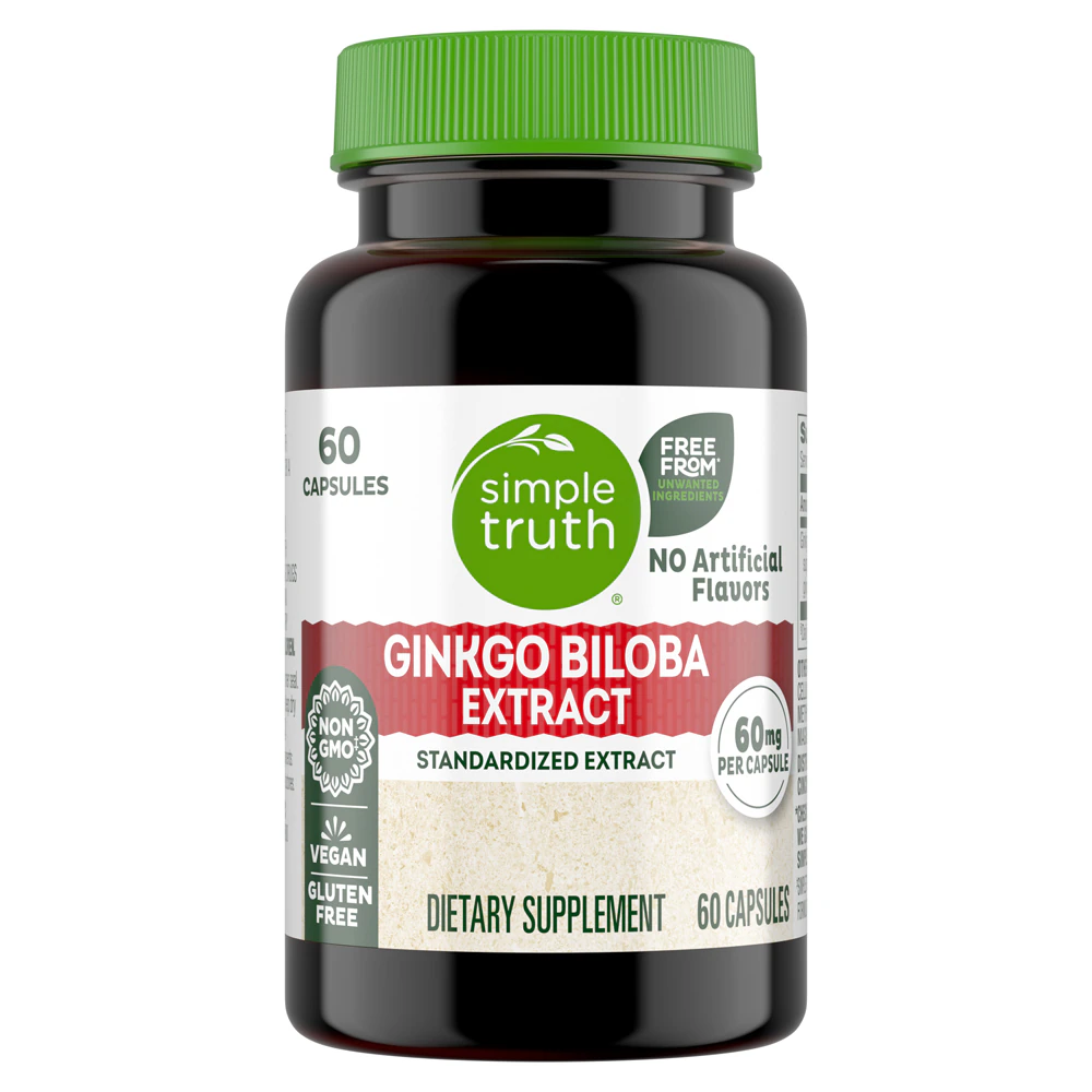 Simple Truth Ginkgo Biloba -- 60 mg - 60 Capsules