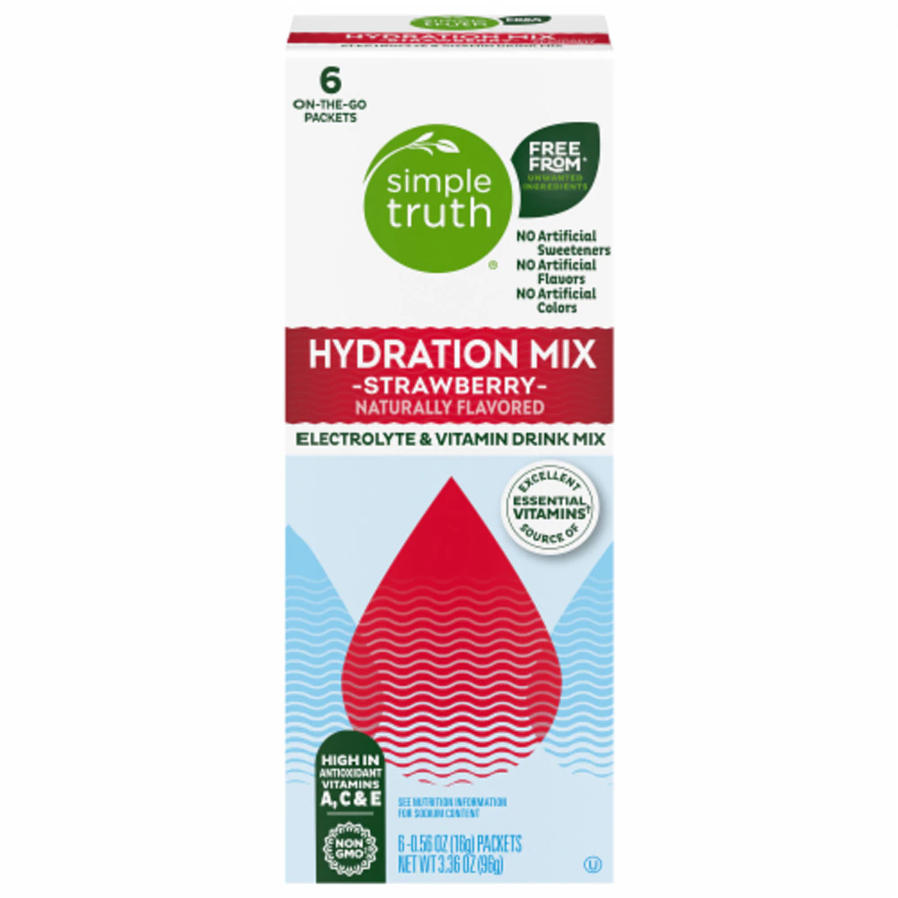 Simple Truth Hydration Mix Strawberry -- 6 Packets