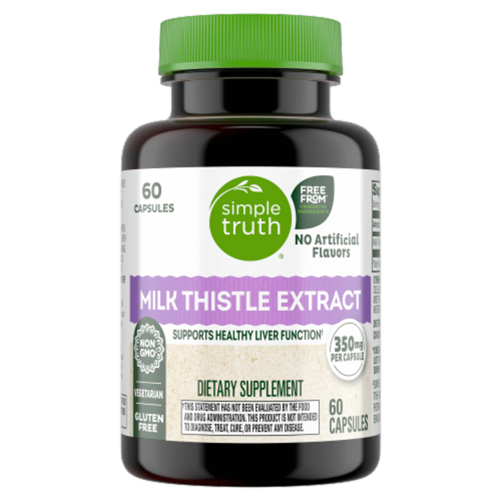Simple Truth Milk Thistle -- 350 mg - 60 Capsules