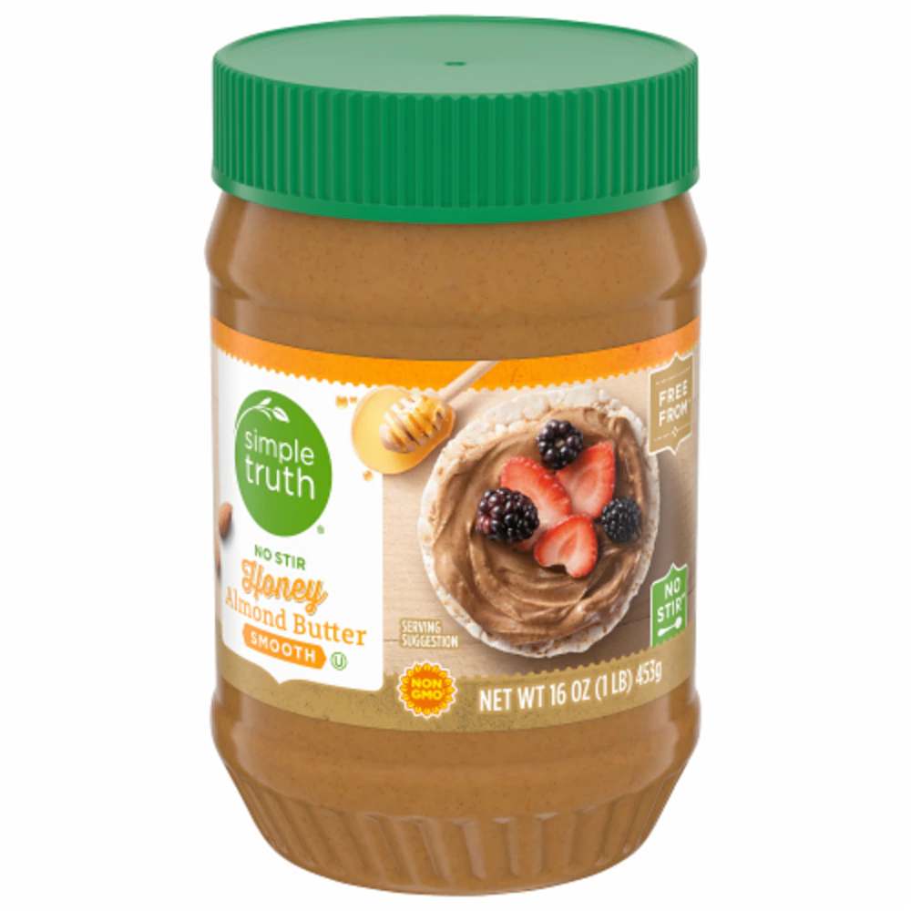 Simple Truth No Stir Honey Almond Butter Smooth -- 16 oz