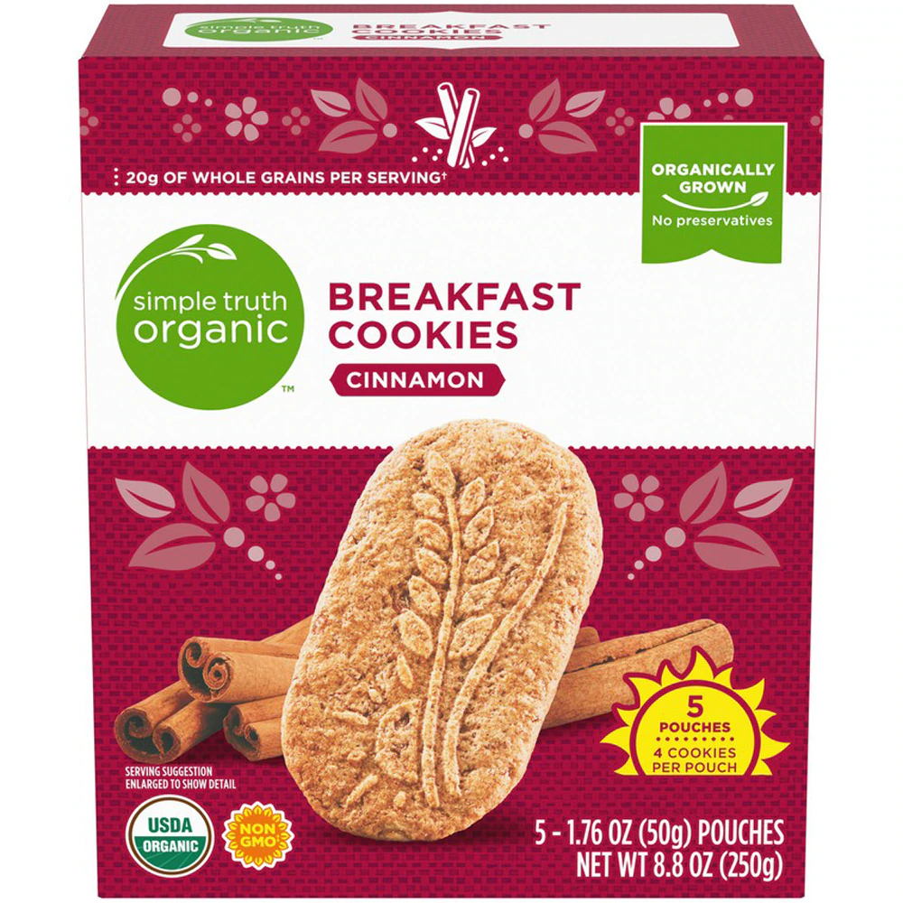 Simple Truth Organic Cinnamon Breakfast Cookie -- 8.8 oz