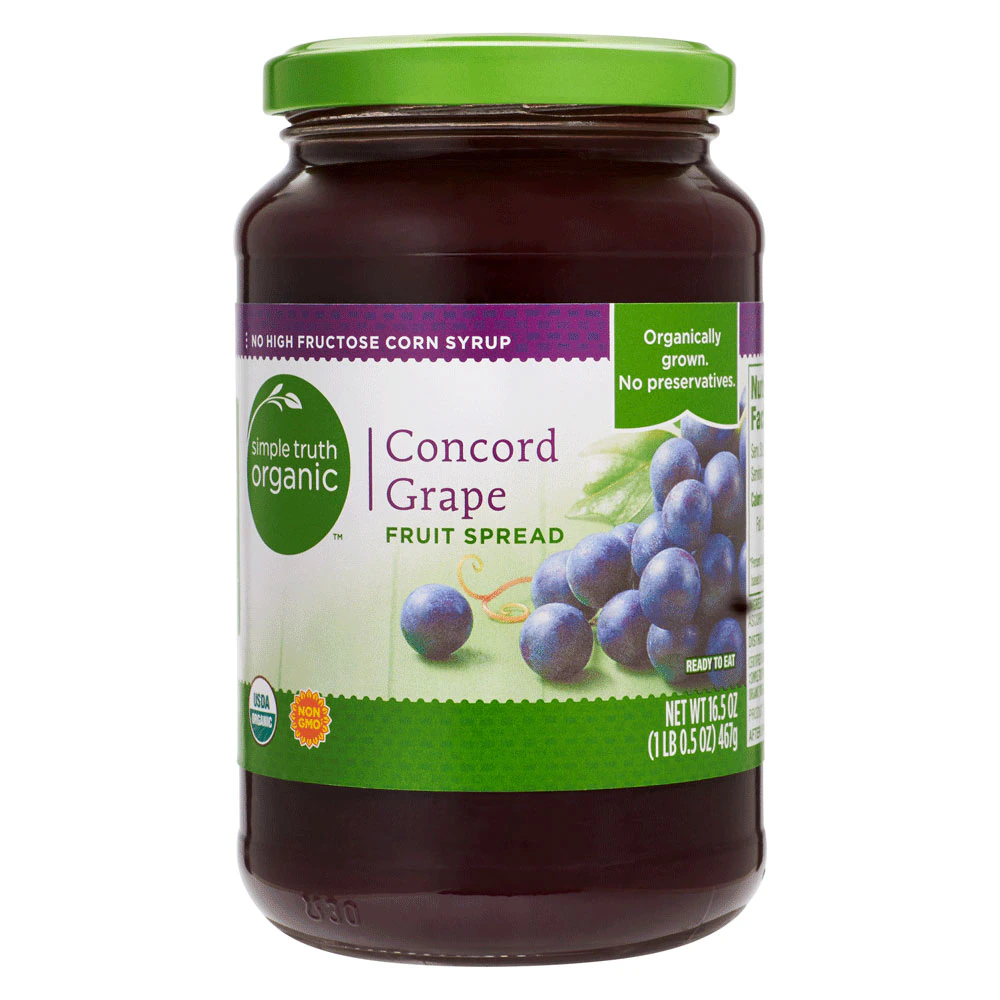 Simple Truth Organic Fruit Spread Concord Grape -- 16.5 oz