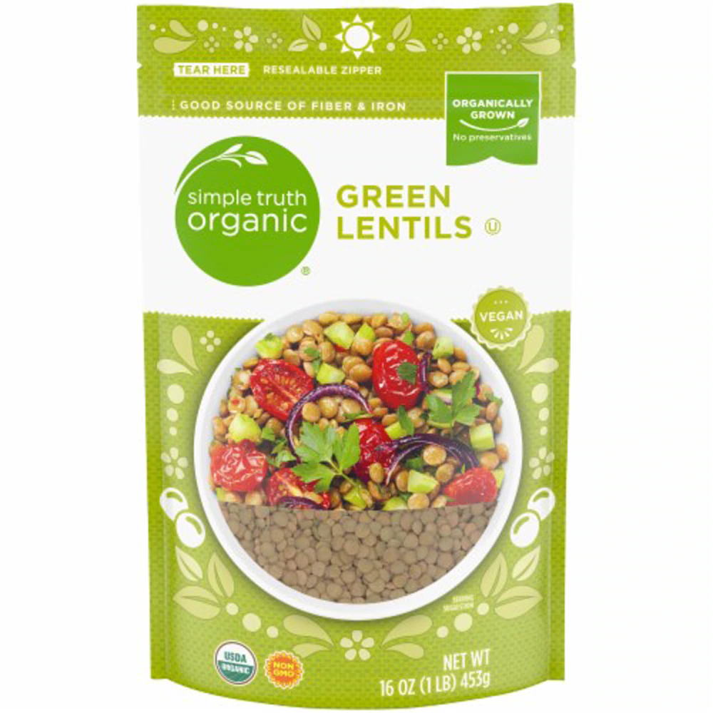 Simple Truth Organic Green Lentils -- 16 oz
