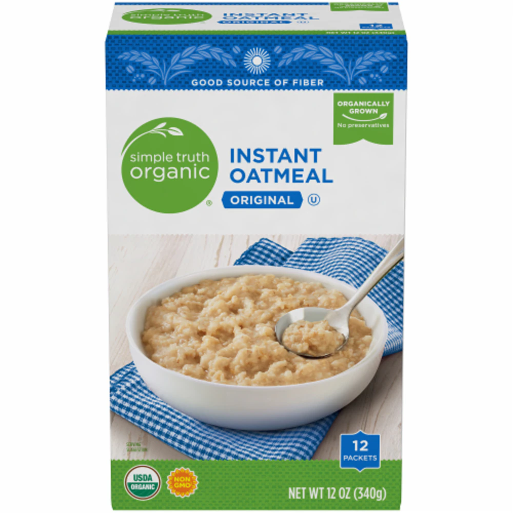 Simple Truth Organic Instant Oatmeal -- 12 Packets
