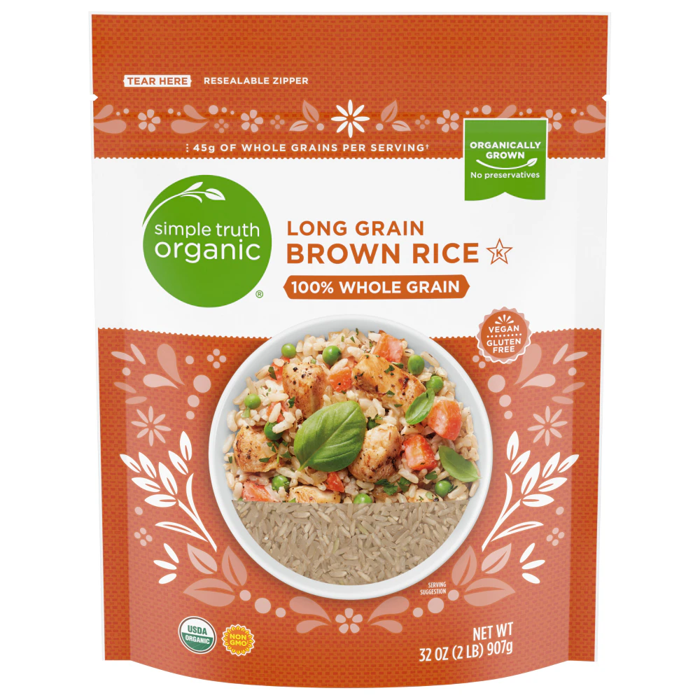 Simple Truth Organic Long Grain Brown Rice -- 32 oz