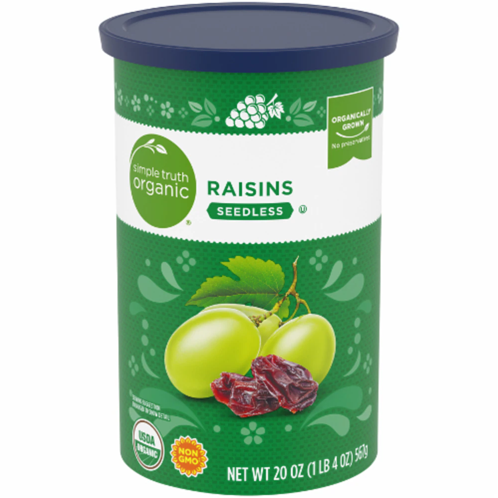 Simple Truth Organic Seedless Raisins -- 20 oz