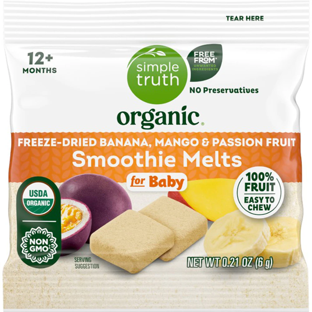 Simple Truth Organic Smoothie Melts Banana Mango & Passion Fruit -- 0.21 oz