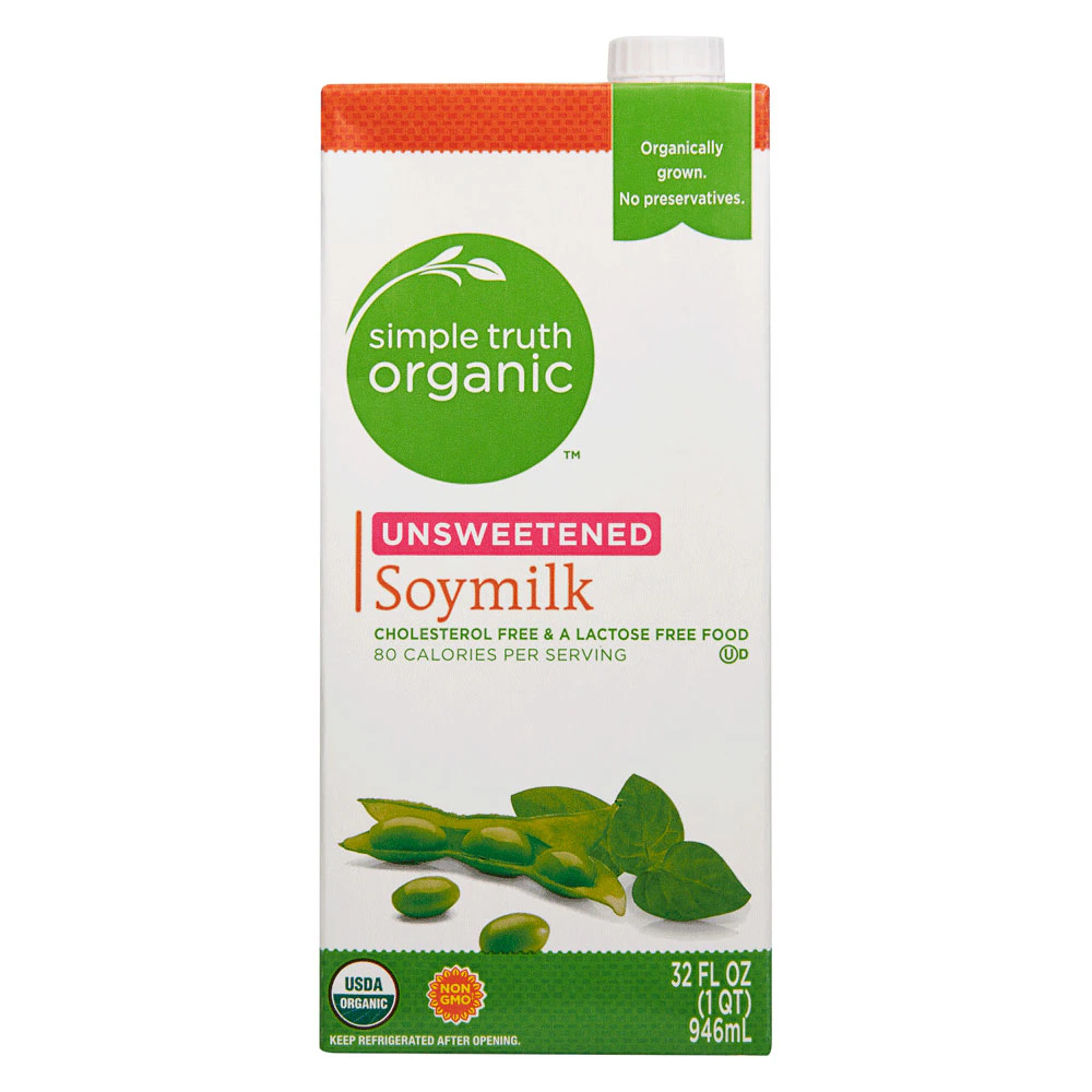 Simple Truth Organic Unsweetened Soymilk -- 32 fl oz