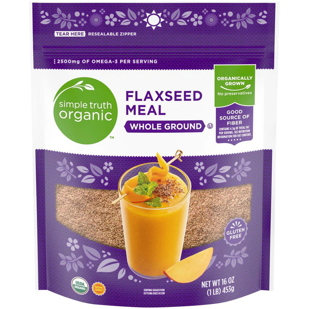 Simple Truth Organic Whole Ground Flaxseed Meal -- 16 oz