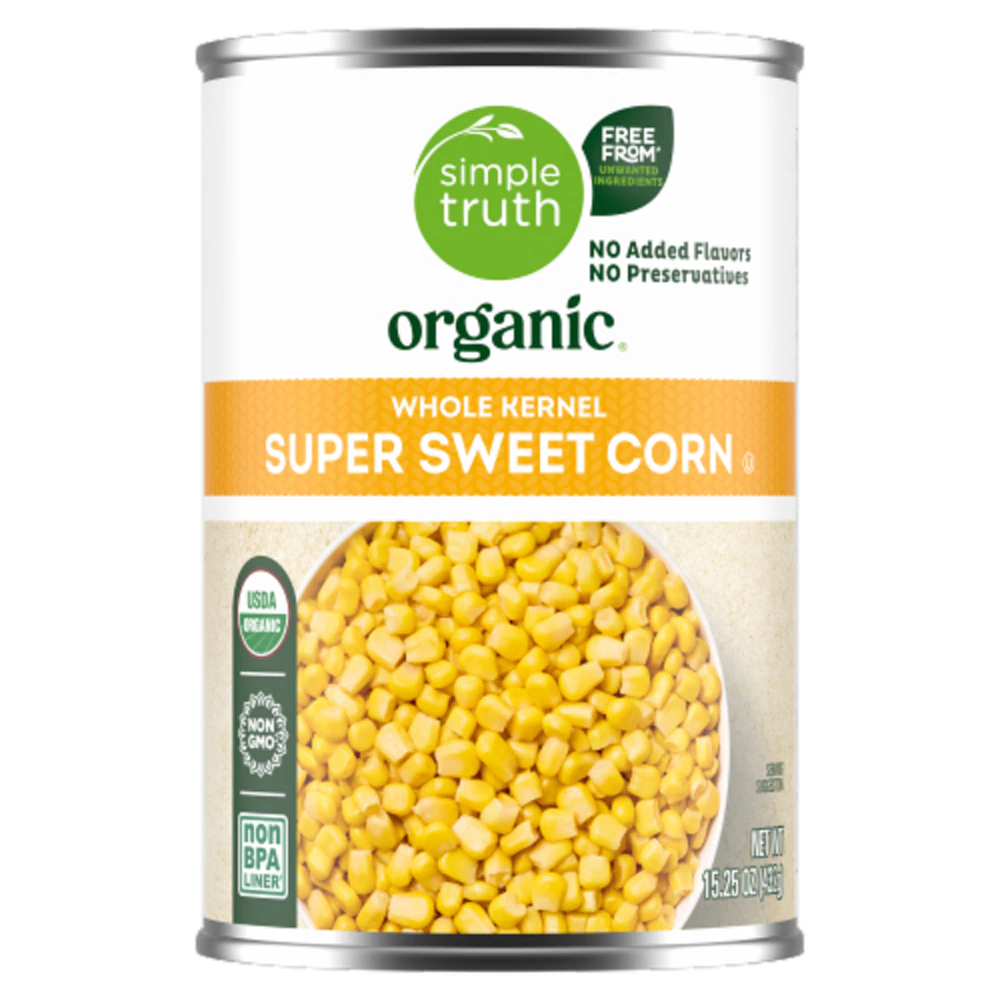 Simple Truth Organic Whole Kernel Corn -- 15 oz