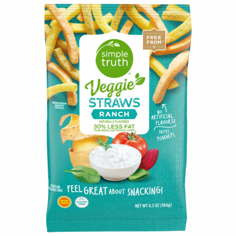 Simple Truth Veggie Straws Ranch -- 6.5 oz