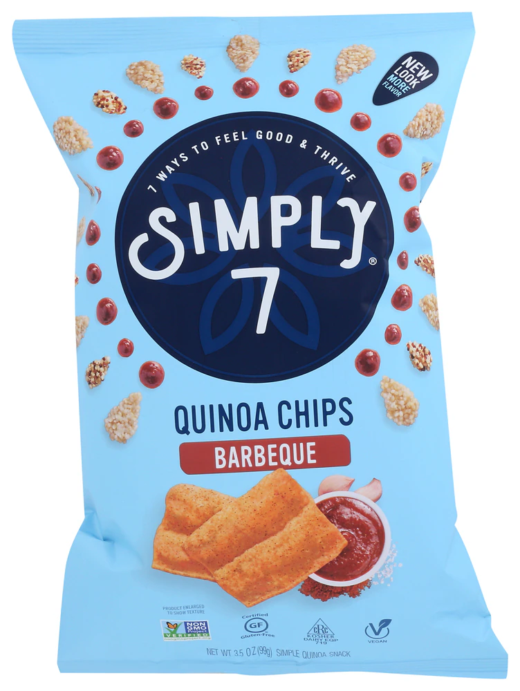 Simply 7 Quinoa Chips Gluten Free Barbeque -- 3.5 oz
