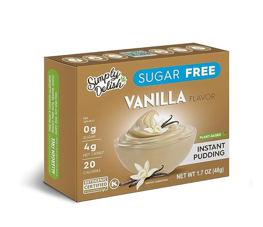 Simply Delish Sugar Free Instant Pudding Vanilla -- 1.7 oz
