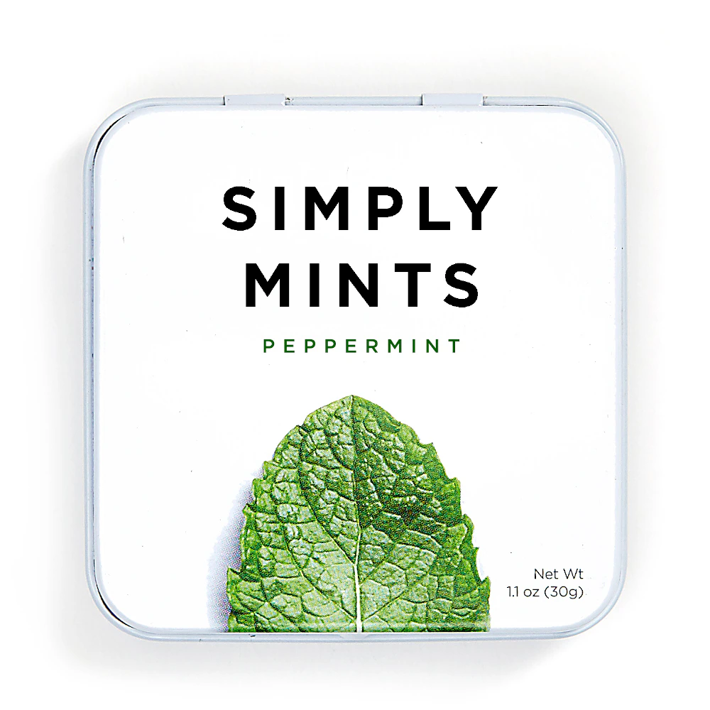 Simply Natural Breath Mints Peppermint -- 30 Mints