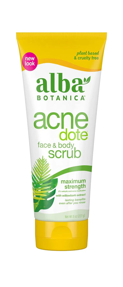 Alba Botanica? Acnedote Face and Body Scrub -- 8 oz