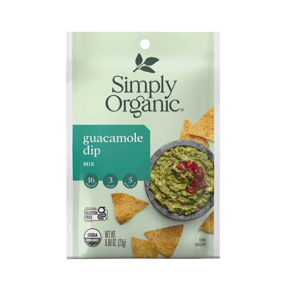Simply Organic Dip Mix Guacamole -- 0.8 oz