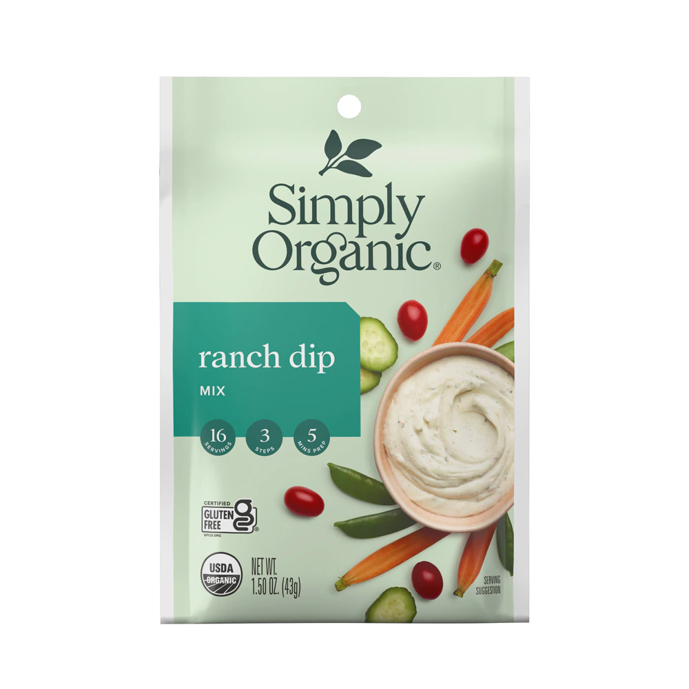 Simply Organic Dip Mix Ranch -- 1.5 oz