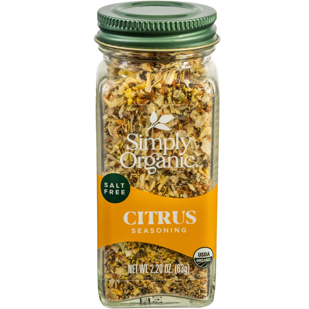 Simply Organic Salt-Free Seasoning Blend - Certified Organic Citrus -- 2.2 oz