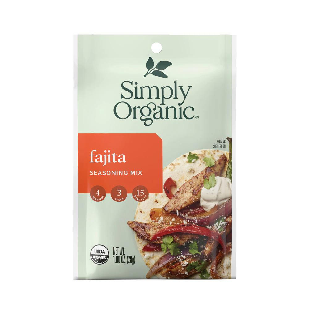 Simply Organic Seasoning Mix Fajita -- 1 oz