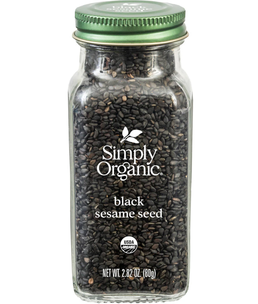 Simply Organic Whole Black Sesame Seeds -- 2.82 oz