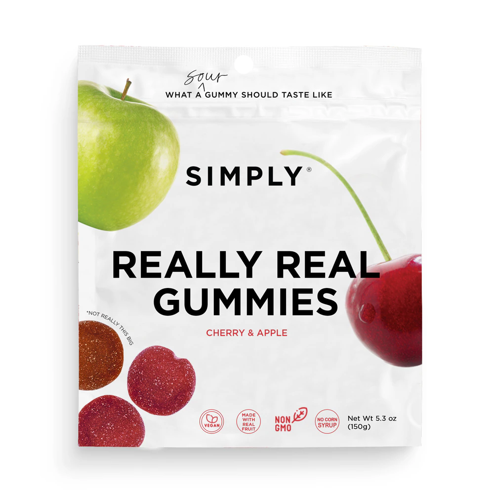 Simply Really Real Gummies Cherry & Apple -- 5.3 oz