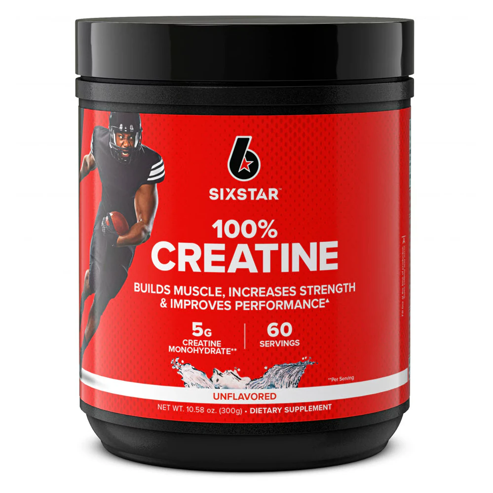 Six Star 100% Creatine Unflavored -- 60 Servings