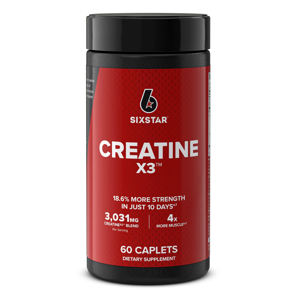 Six Star Creatine X3 -- 60 Caplets