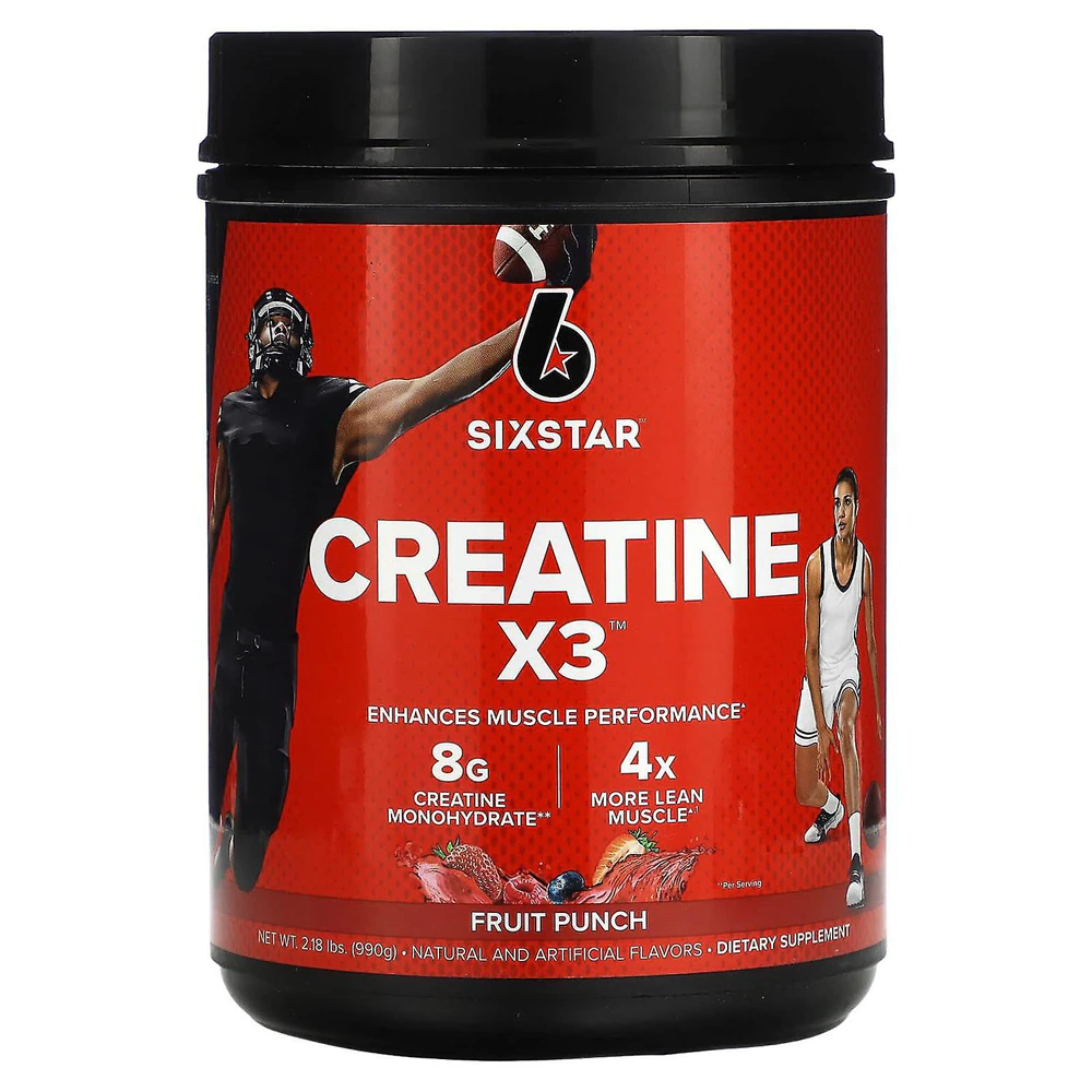 Six Star Creatine X3 Fruit Punch -- 30 Servings