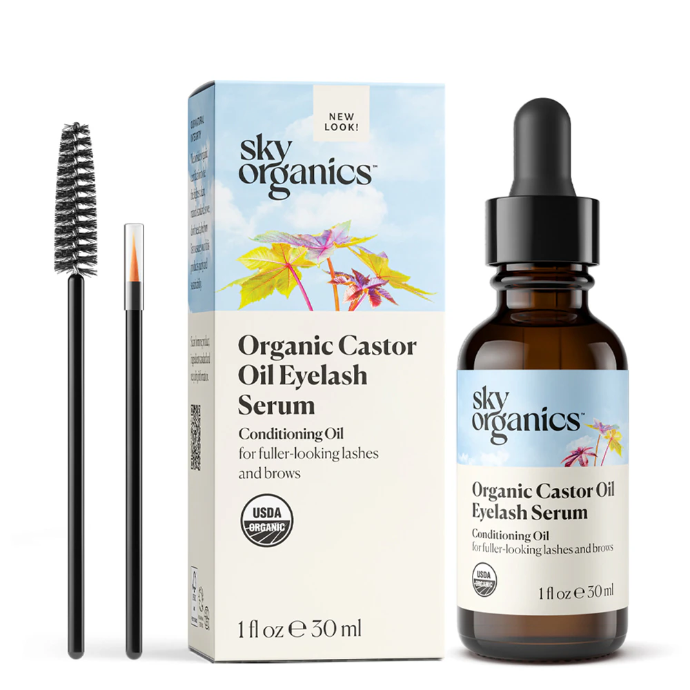 Sky Organics Organic Castor Oil Eyelash Serum -- 1 fl oz