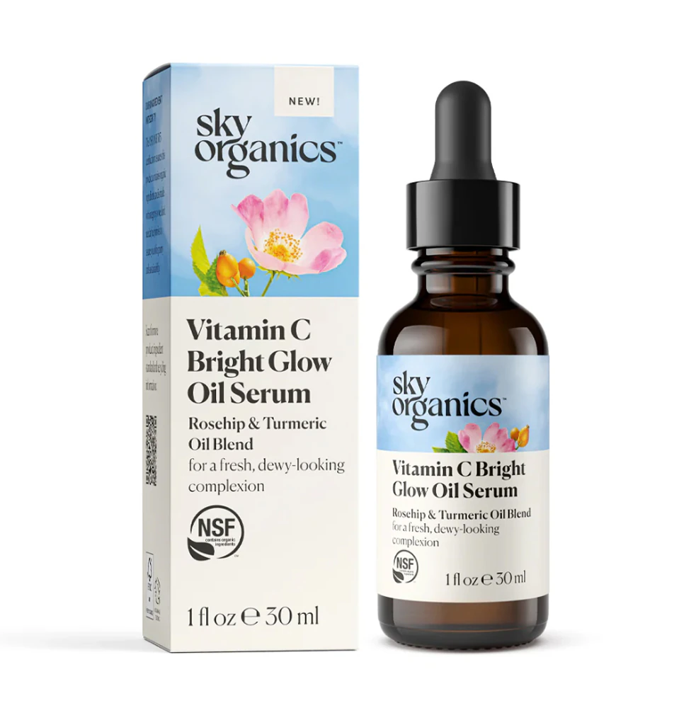 Sky Organics Vitamin C Bright Glow Oil Serum -- 1 fl oz