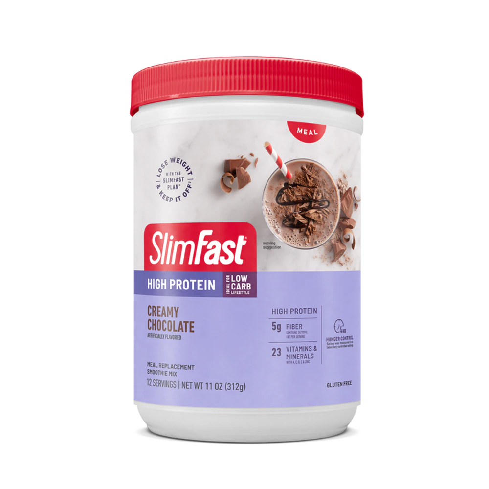 SlimFast High Protein Meal Replacement Smoothie Mix Creamy Chocolate -- 12 Servings