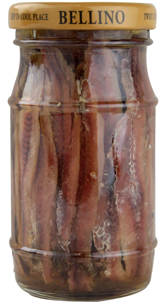 Bellino Filet of Anchovies in Olive Oil and Salt -- 4.25 oz