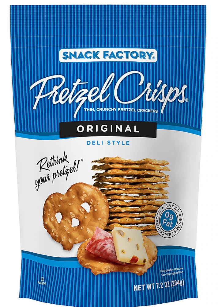Snack Factory Pretzel Crisps Deli Style Original -- 7.2 oz