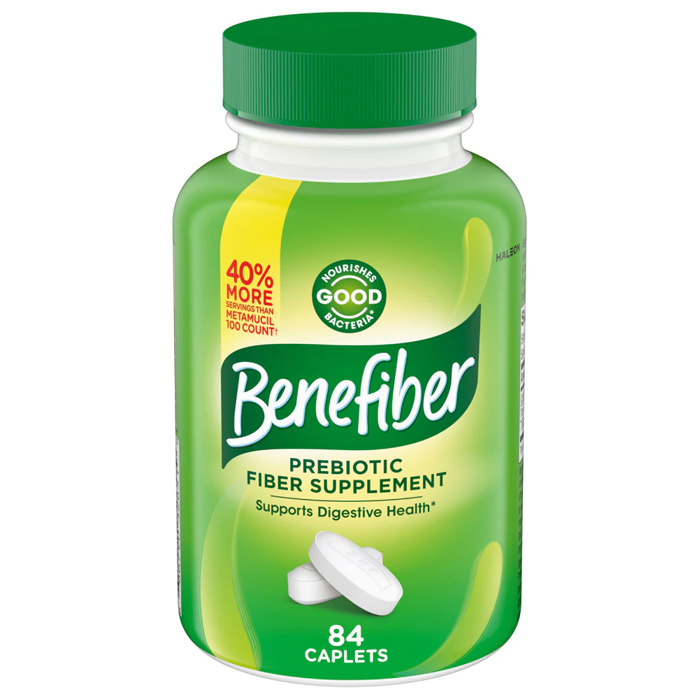 Benefiber Prebiotic Fiber Supplement -- 84 Caplets