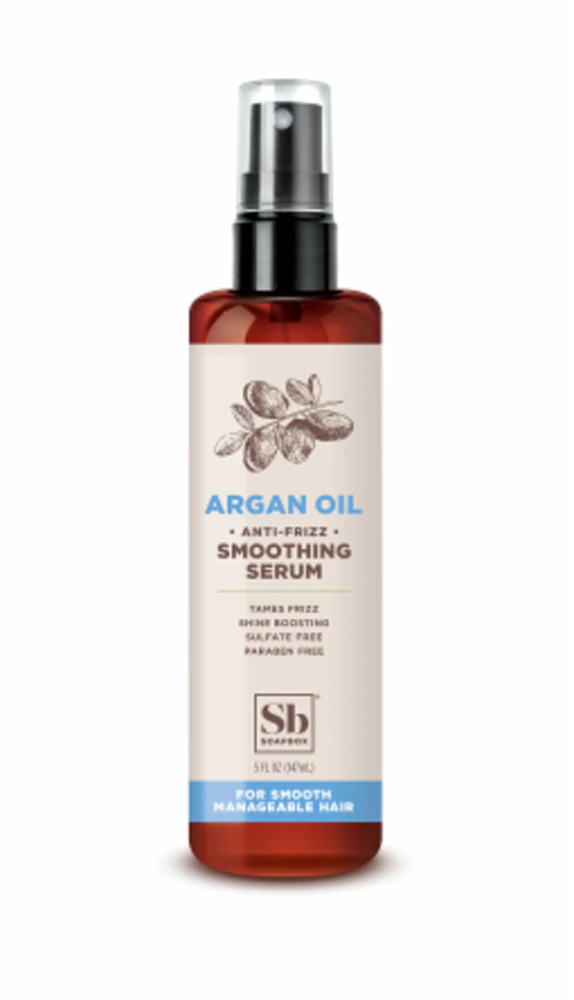 SoapBox Argan Oil Anti-Frizz Smoothing Serum -- 5 fl oz