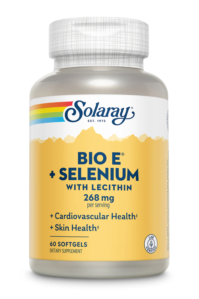 Solaray Bio E? plus Selenium -- 60 Softgels
