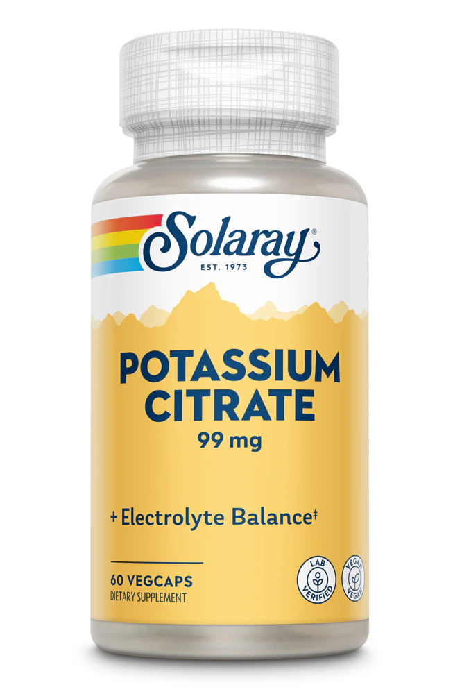 Solaray BioCitrate? Potassium -- 99 mg - 60 Vegetarian Capsules