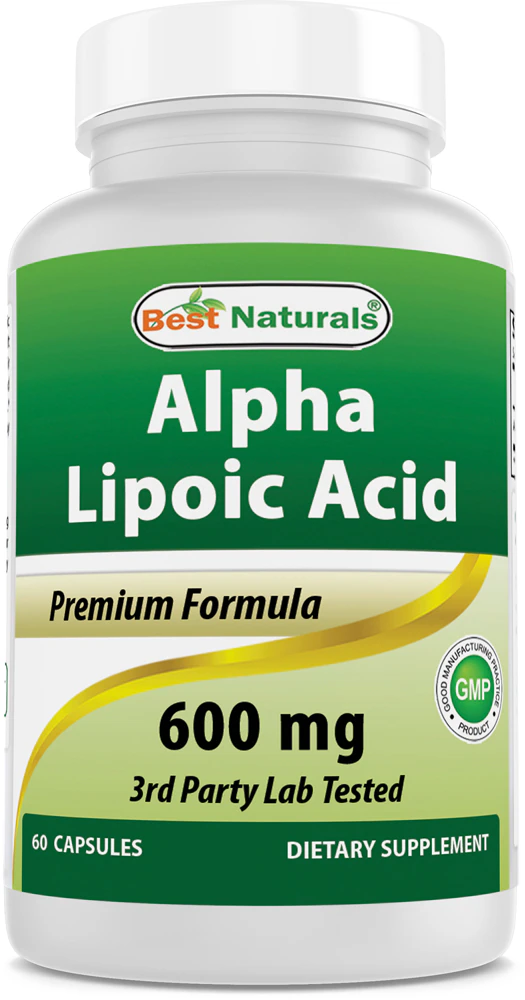 Best Naturals Alpha Lipoic Acid -- 600 mg - 120 Capsules
