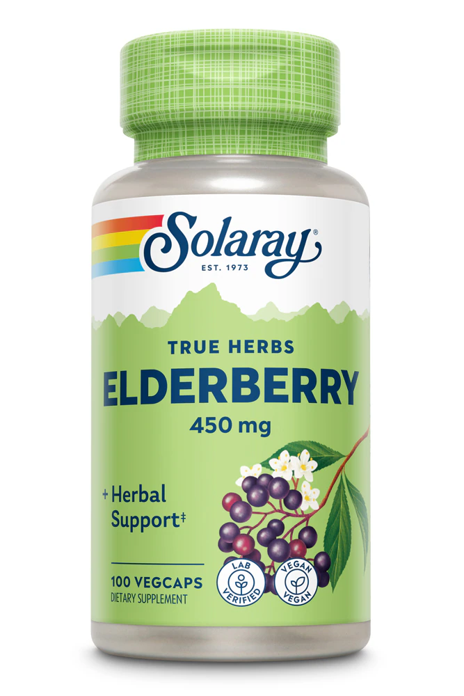 Solaray Elderberry -- 450 mg - 100 VegCaps