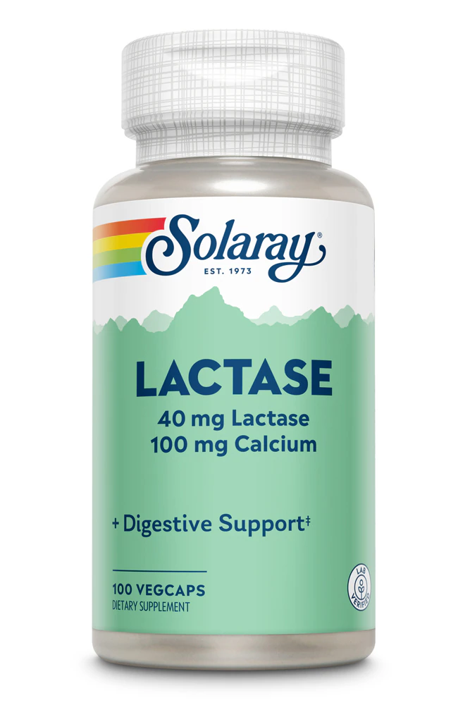 Solaray Lactase -- 40 mg - 100 VegCaps