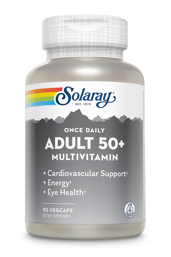 Solaray Once Daily Adult 50+ Multivitamin -- 90 VegCaps